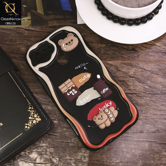 Oppo A12 Cover - Design 1 - Cute 3D Cartoon Soft Silicon Helix Soft Borders Camera Protection Case