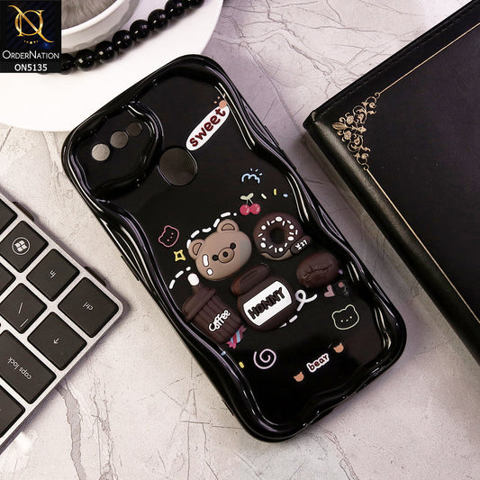 Oppo A12s Cover - Design 3 - Cute 3D Cartoon Soft Silicon Helix Soft Borders Camera Protection Case