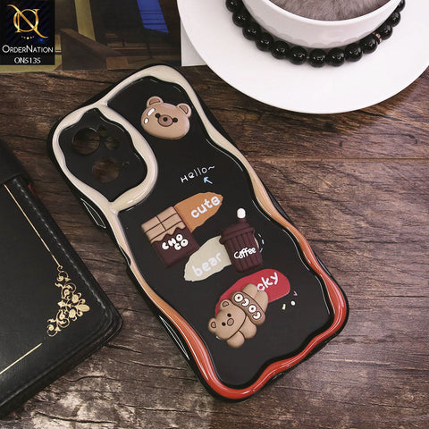 Oppo A36 Cover - Design 1 - Cute 3D Cartoon Soft Silicon Helix Soft Borders Camera Protection Case