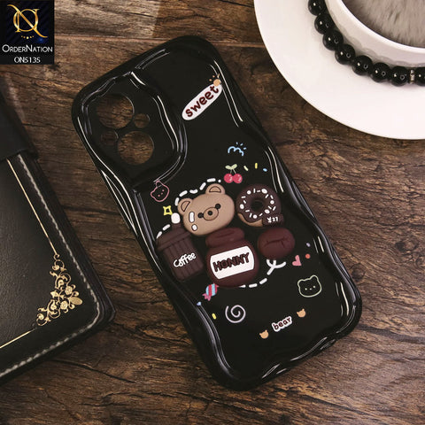 Oppo Reno 7 Lite Cover - Design 3 - Cute 3D Cartoon Soft Silicon Helix Soft Borders Camera Protection Case