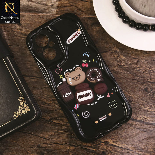 Oppo F21 Pro 5G Cover - Design 3 - Cute 3D Cartoon Soft Silicon Helix Soft Borders Camera Protection Case