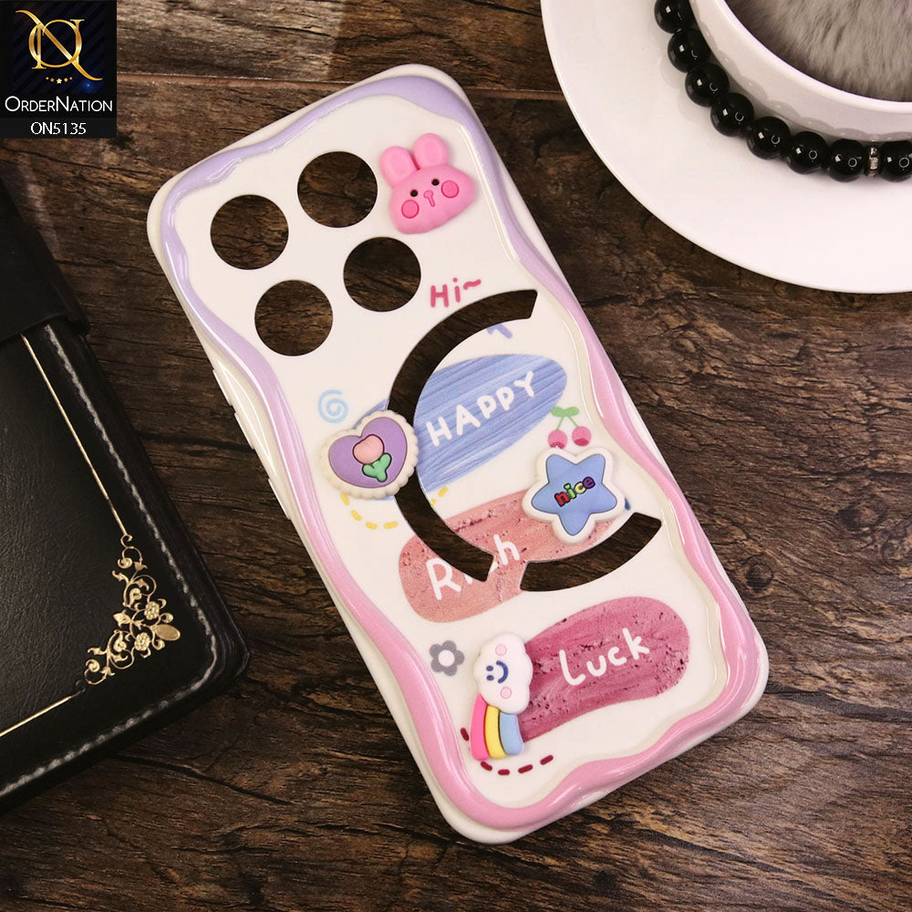 Infinix GT 20 Pro Cover - Design 2 - Cute 3D Cartoon Soft Silicon Helix Soft Borders Camera Protection Case