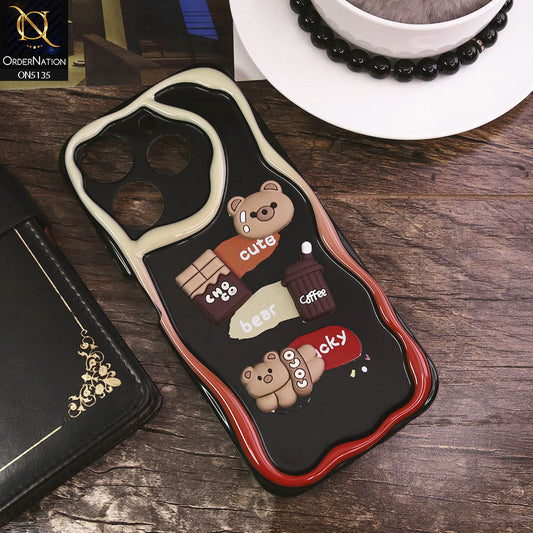 Infinix Hot 40 Pro Cover - Design 1 - Cute 3D Cartoon Soft Silicon Helix Soft Borders Camera Protection Case