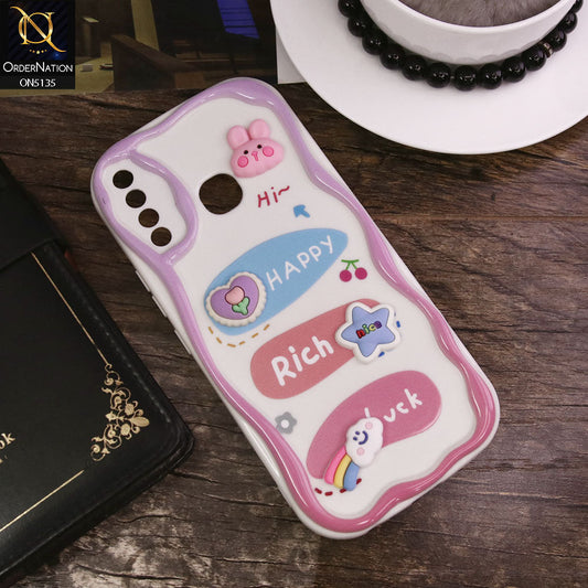 Infinix Hot 8 Cover - Design 2 - Cute 3D Cartoon Soft Silicon Helix Soft Borders Camera Protection Case