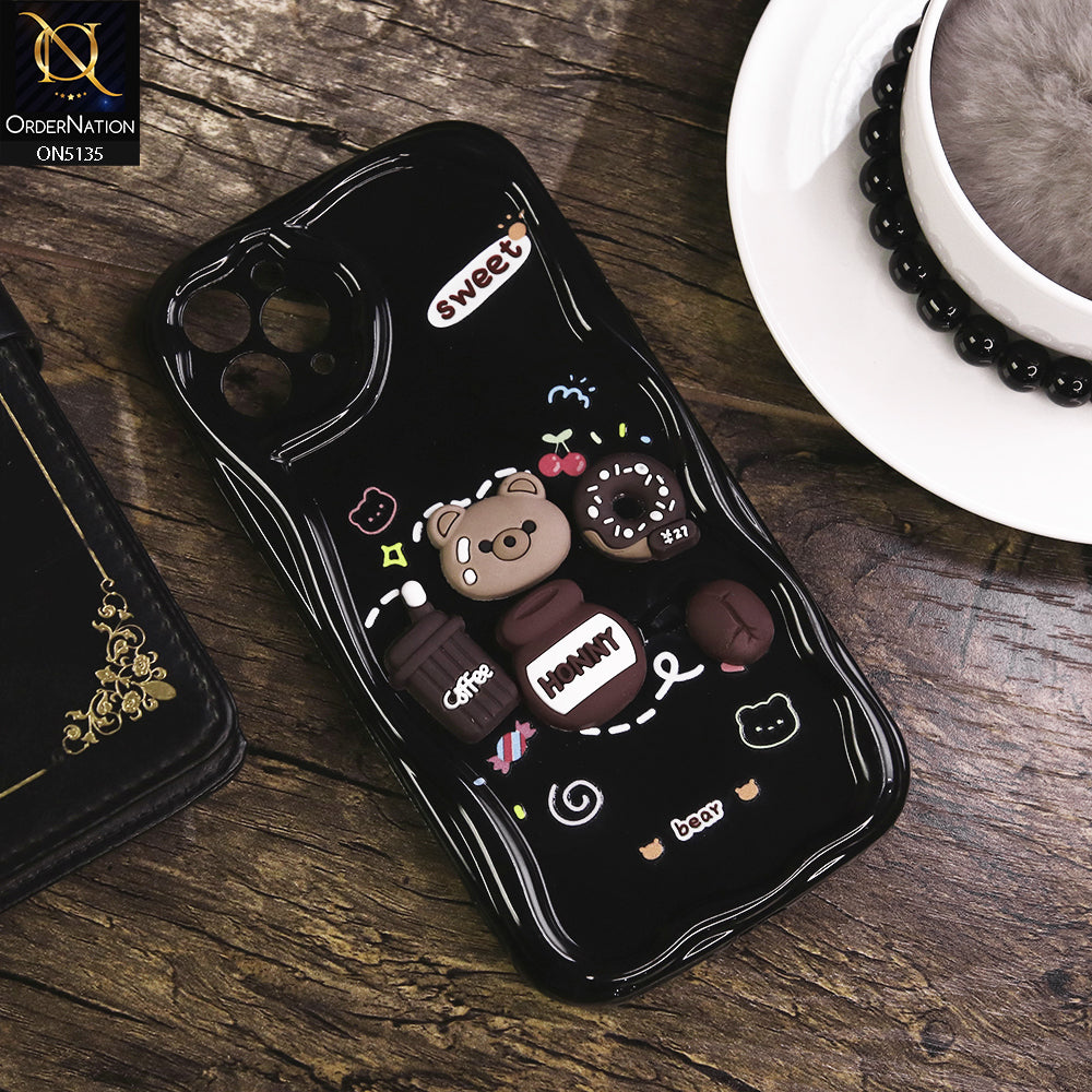 iPhone 11 Pro Max Cover - Design 3 - Cute 3D Cartoon Soft Silicon Helix Soft Borders Camera Protection Case