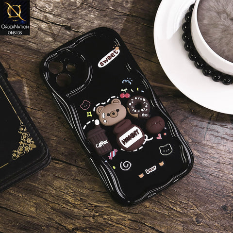 iPhone 12 Cover - Design 3 - Cute 3D Cartoon Soft Silicon Helix Soft Borders Camera Protection Case