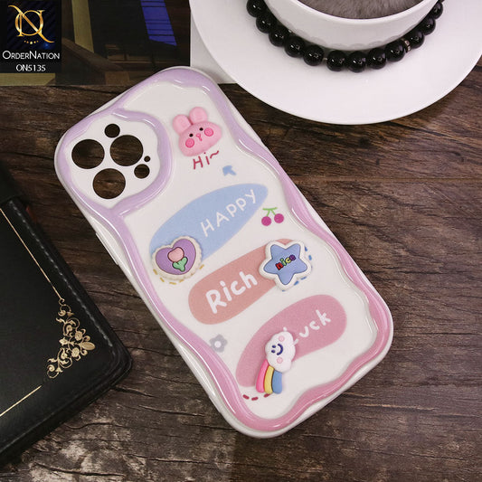 iPhone 12 Pro Max Cover - Design 2 - Cute 3D Cartoon Soft Silicon Helix Soft Borders Camera Protection Case