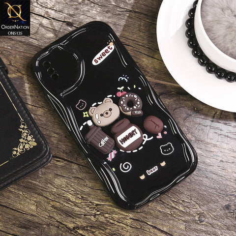 iPhone XS Max Cover - Design 3 - Cute 3D Cartoon Soft Silicon Helix Soft Borders Camera Protection Case