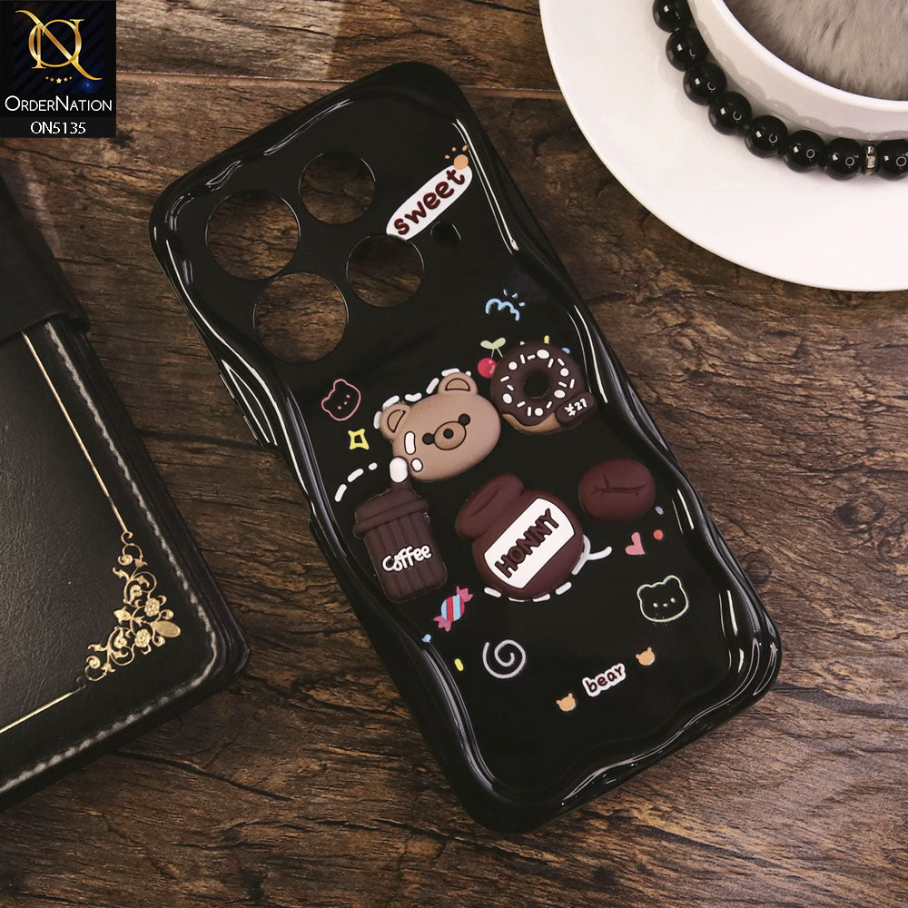 Infinix Note 40 Cover - Design 3 - Cute 3D Cartoon Soft Silicon Helix Soft Borders Camera Protection Case