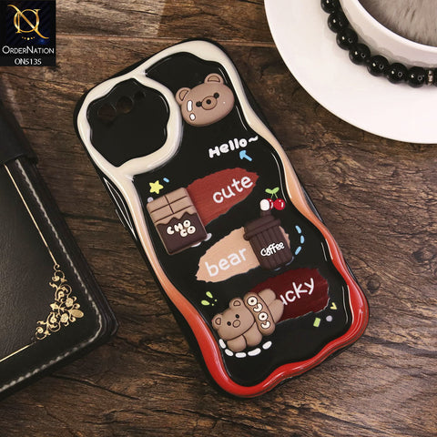 Oppo A1k Cover - Design 1 - Cute 3D Cartoon Soft Silicon Helix Soft Borders Camera Protection Case