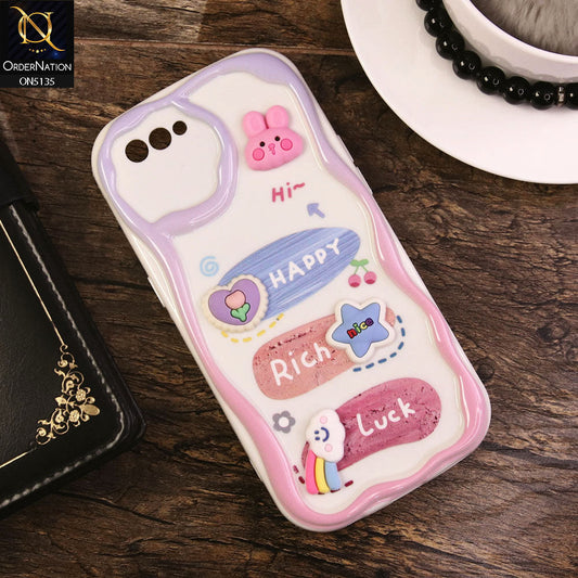 Oppo A1k Cover - Design 2 - Cute 3D Cartoon Soft Silicon Helix Soft Borders Camera Protection Case