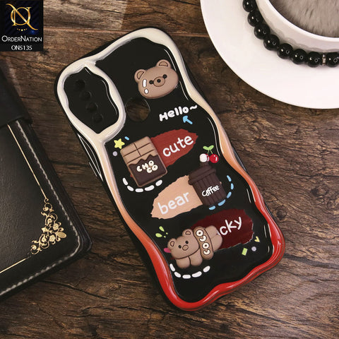 Oppo A8 Cover - Design 1 - Cute 3D Cartoon Soft Silicon Helix Soft Borders Camera Protection Case