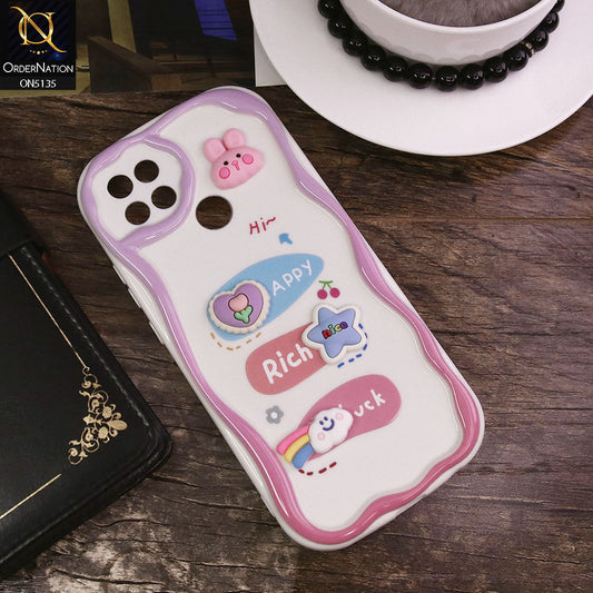 Oppo A15s Cover - Design 2 - Cute 3D Cartoon Soft Silicon Helix Soft Borders Camera Protection Case