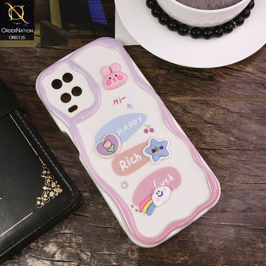 Oppo A54 4G Cover - Design 2 - Cute 3D Cartoon Soft Silicon Helix Soft Borders Camera Protection Case