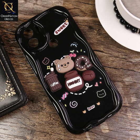 Xiaomi Redmi A1 Cover - Design3 - Cute 3D Cartoon Soft Silicon Helix Soft Borders Camera Protection Case