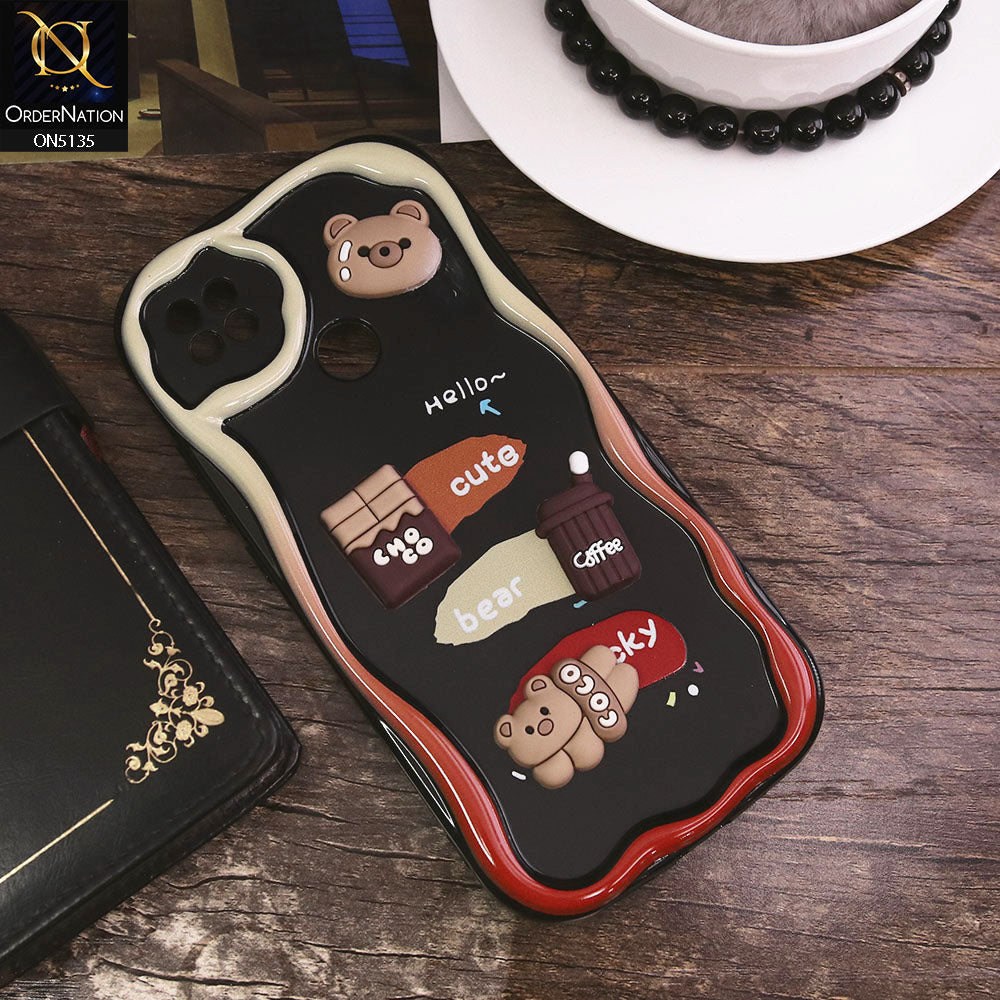 Xiaomi Redmi 9C Cover - Design 1 - Cute 3D Cartoon Soft Silicon Helix Soft Borders Camera Protection Case