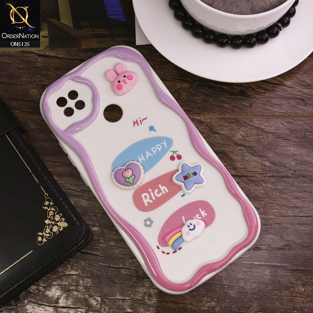 Xiaomi Redmi 10A Cover - Design 2 - Cute 3D Cartoon Soft Silicon Helix ...