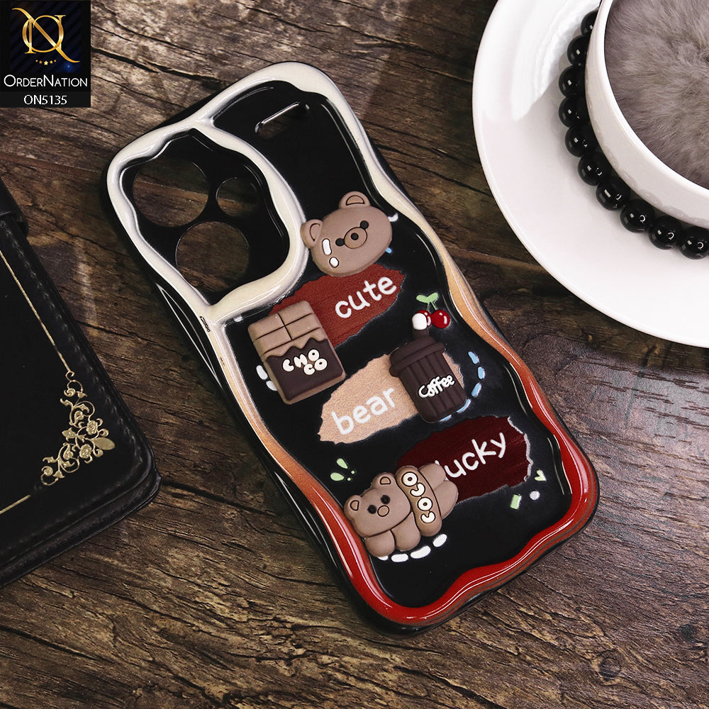 Xiaomi Redmi Note 13 Pro Plus 5G XFF Edition Cover - Design 1 - Cute 3D Cartoon Soft Silicon Helix Soft Borders Camera Protection Case