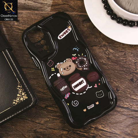 Xiaomi Redmi Note 11S Cover - Design 3 - Cute 3D Cartoon Soft Silicon Helix Soft Borders Camera Protection Case