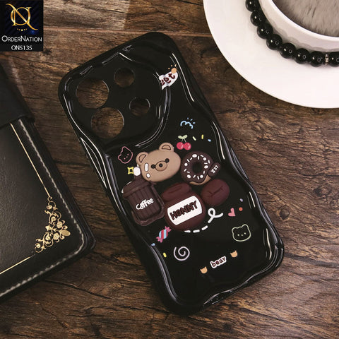 Xiaomi Poco M6 Pro 4G Cover - Design 3 - Cute 3D Cartoon Soft Silicon Helix Soft Borders Camera Protection Case