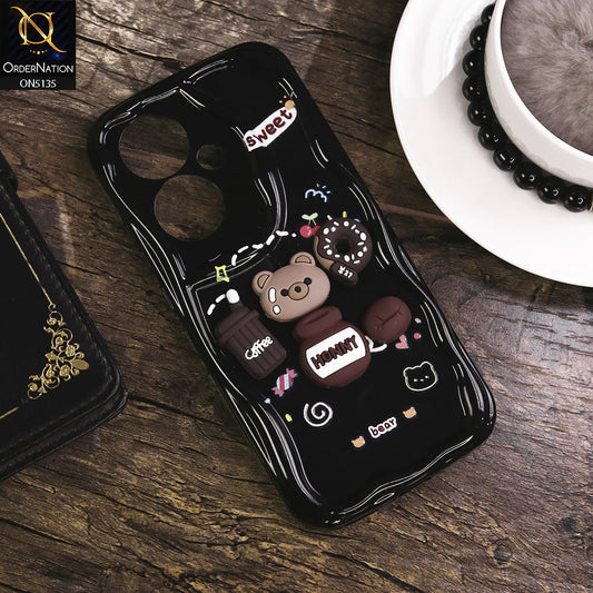 Oppo Reno 11F 5G Cover - Design 3 - Cute 3D Cartoon Soft Silicon Helix Soft Borders Camera Protection Case