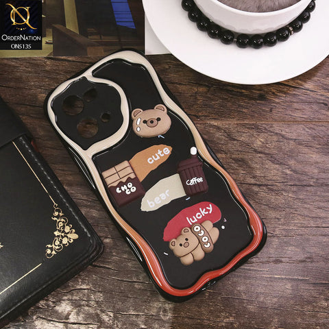 Oppo F21 Pro 4G Cover - Design 1 - Cute 3D Cartoon Soft Silicon Helix Soft Borders Camera Protection Case