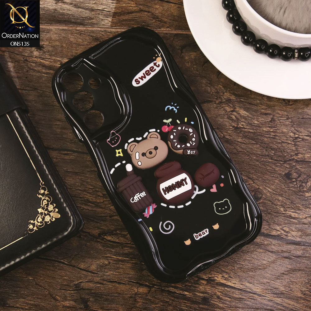 Samsung Galaxy A15 4G Cover - Design 3 - Cute 3D Cartoon Soft Silicon Helix Soft Borders Camera Protection Case