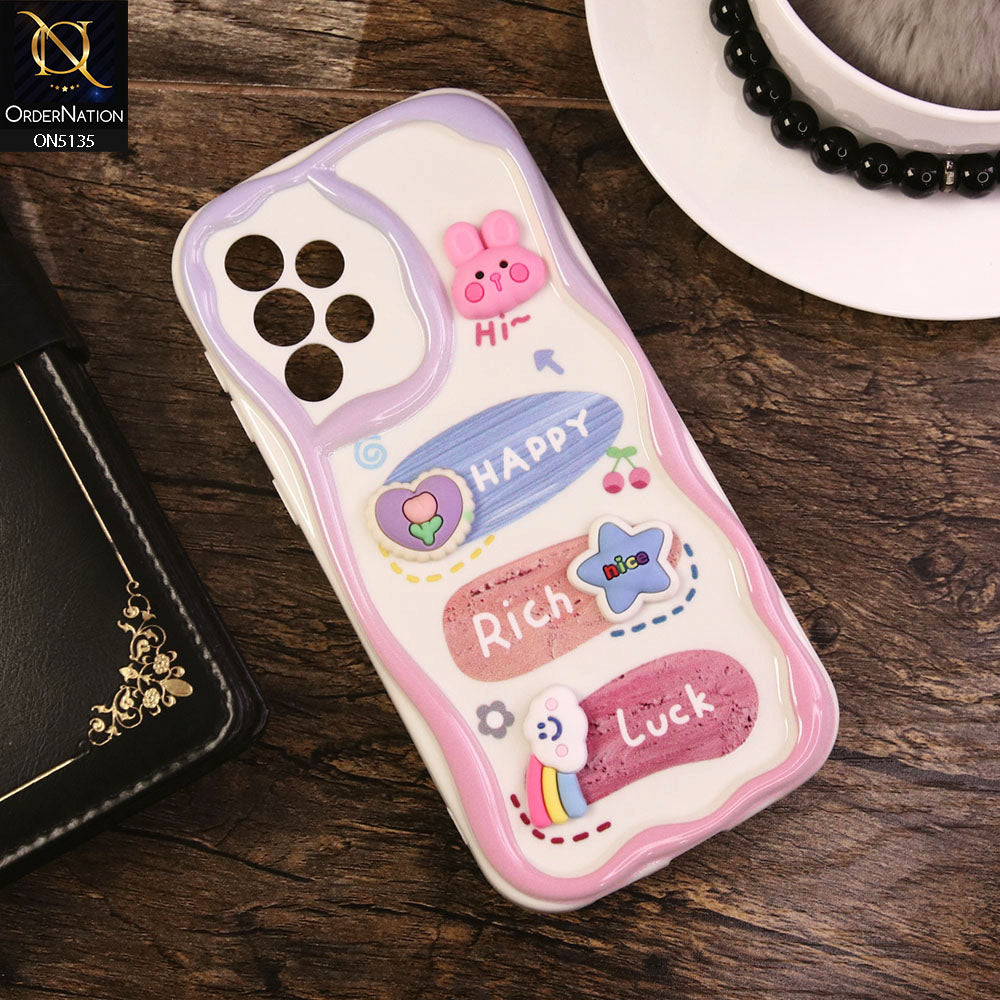 Samsung Galaxy A23 Cover - Design 2 - Cute 3D Cartoon Soft Silicon Helix Soft Borders Camera Protection Case