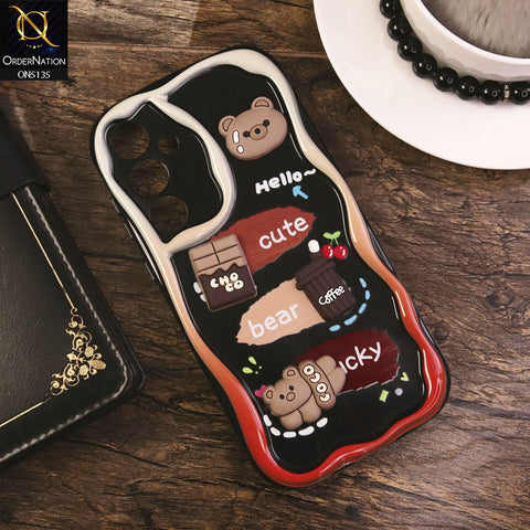 Samsung Galaxy A34 5G Cover - Design 1 - Cute 3D Cartoon Soft Silicon Helix Soft Borders Camera Protection Case