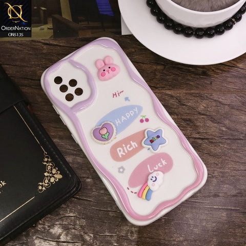 Samsung Galaxy A51 Cover - Design 2 - Cute 3D Cartoon Soft Silicon Helix Soft Borders Camera Protection Case