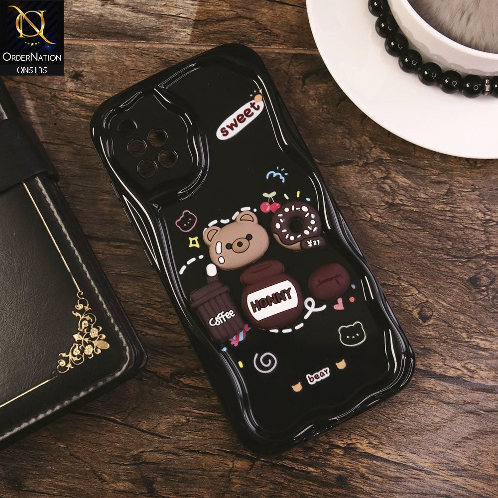 Samsung Galaxy A51 Cover - Design 3 - Cute 3D Cartoon Soft Silicon Helix Soft Borders Camera Protection Case