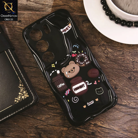 Vivo V29 Cover - Design 3 - Cute 3D Cartoon Soft Silicon Helix Soft Borders Camera Protection Case