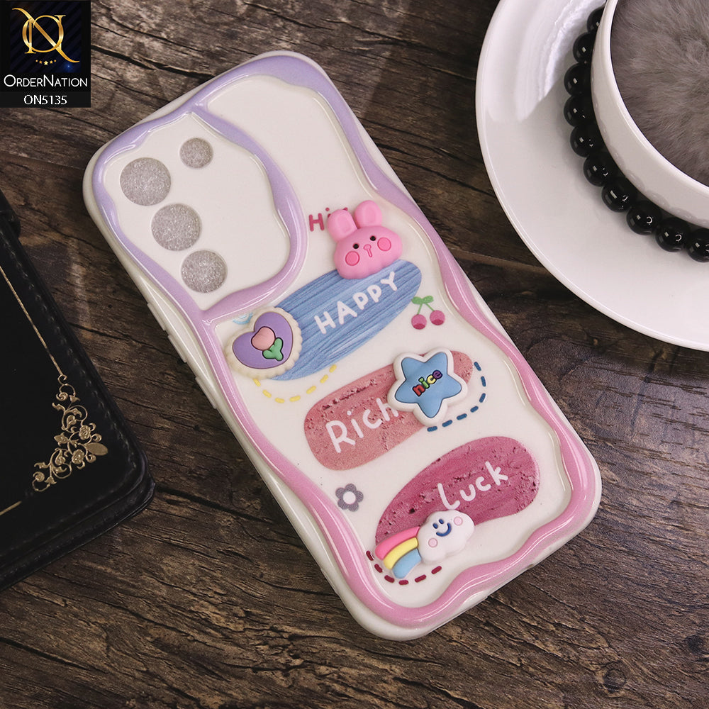 Vivo V29e Cover - Design 2 - Cute 3D Cartoon Soft Silicon Helix Soft Borders Camera Protection Case