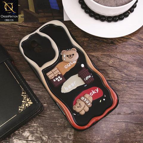 Vivo Y02t Cover - Design 1 - Cute 3D Cartoon Soft Silicon Helix Soft Borders Camera Protection Case