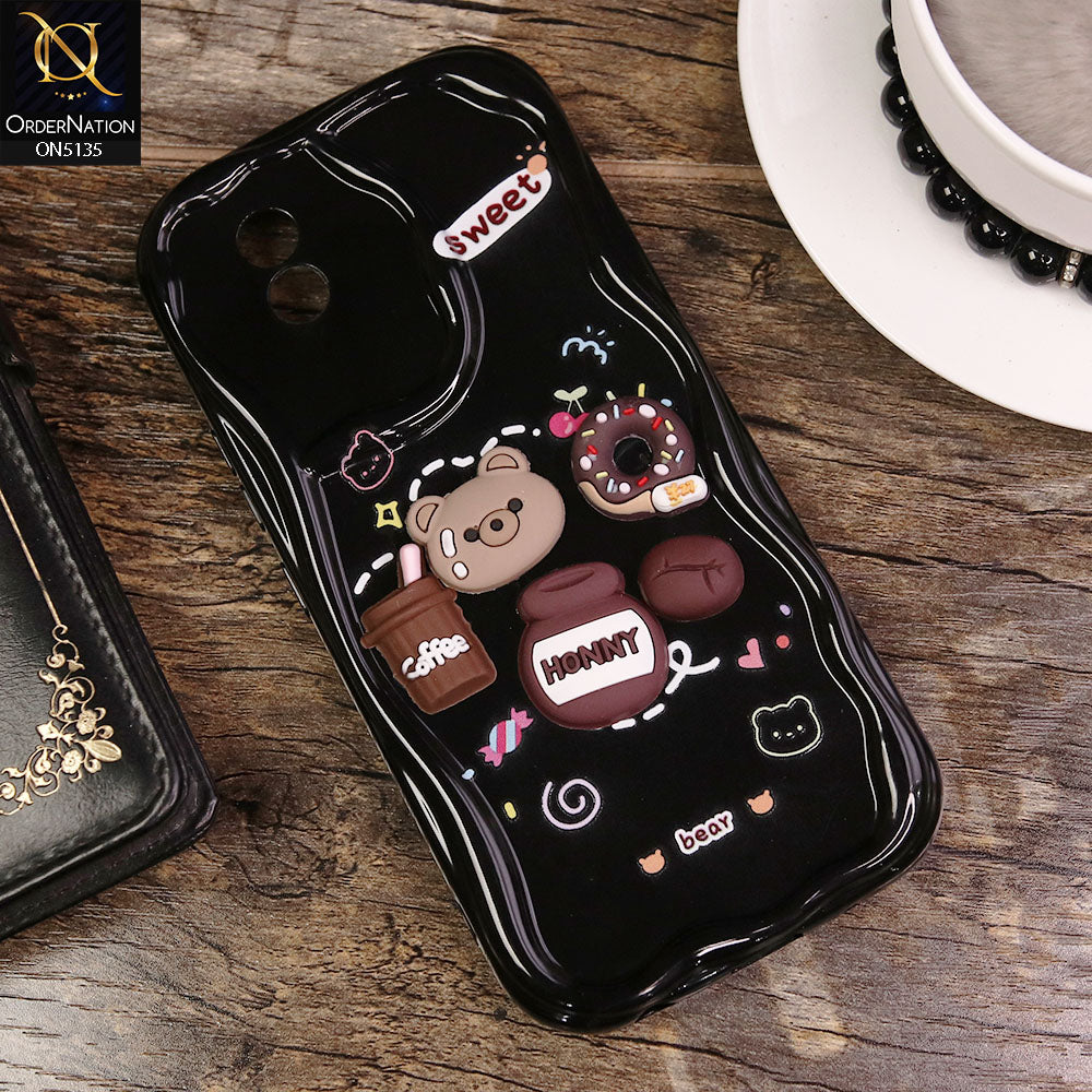 Vivo Y02t Cover - Design3 - Cute 3D Cartoon Soft Silicon Helix Soft Borders Camera Protection Case