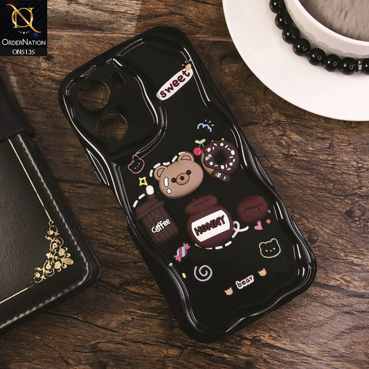 Vivo Y53t Cover - Design 3 - Cute 3D Cartoon Soft Silicon Helix Soft Borders Camera Protection Case