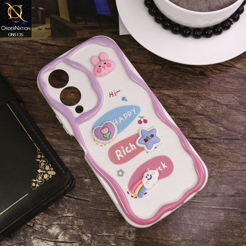 Vivo Y17s Cover - Design 2 - Cute 3D Cartoon Soft Silicon Helix Soft Borders Camera Protection Case