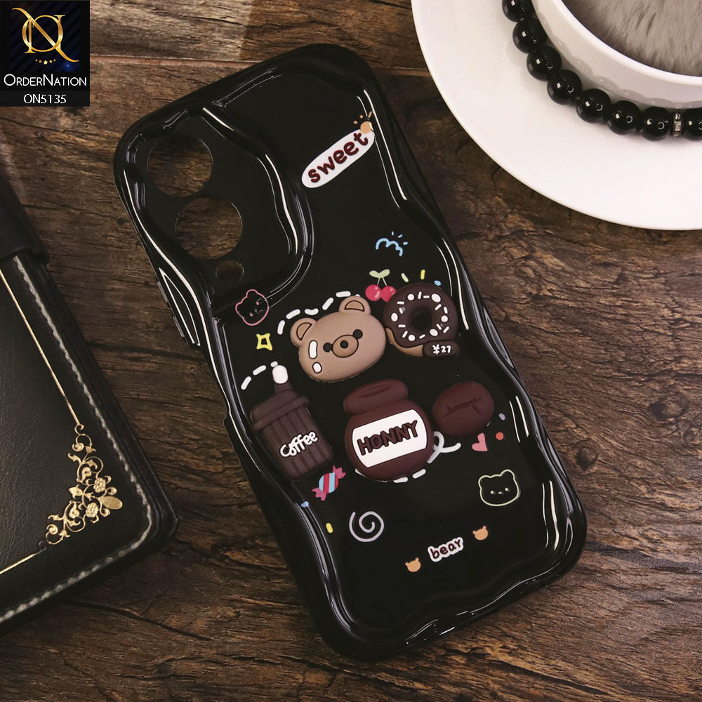 Vivo Y17s Cover - Design 3 - Cute 3D Cartoon Soft Silicon Helix Soft Borders Camera Protection Case