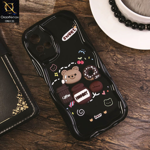 Vivo Y21G Cover - Design 3 - Cute 3D Cartoon Soft Silicon Helix Soft Borders Camera Protection Case