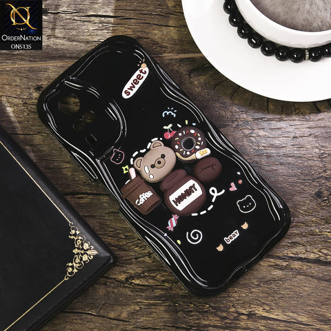 Vivo Y51 (2020 December) Cover - Design 3 - Cute 3D Cartoon Soft Silicon Helix Soft Borders Camera Protection Case