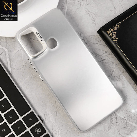 Infinix Hot 9 Play Cover - Silver - New Matte Color Gradient Shine Series Soft Borders Protective Case