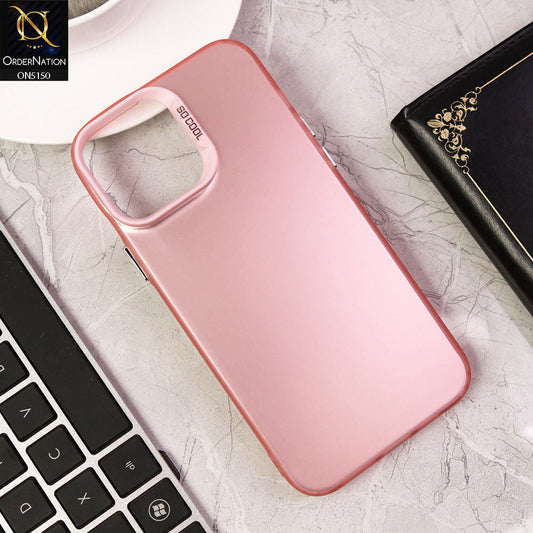 iPhone 12 Pro Max Cover - Rose Gold - New Matte Color Gradient Shine Series Soft Borders Protective Case