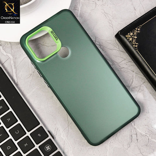 Xiaomi Poco C50 Cover - Green - New Matte Color Gradient Shine Series Soft Borders Protective Case