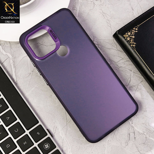 Xiaomi Redmi A1 Cover - Purple - New Matte Color Gradient Shine Series Soft Borders Protective Case