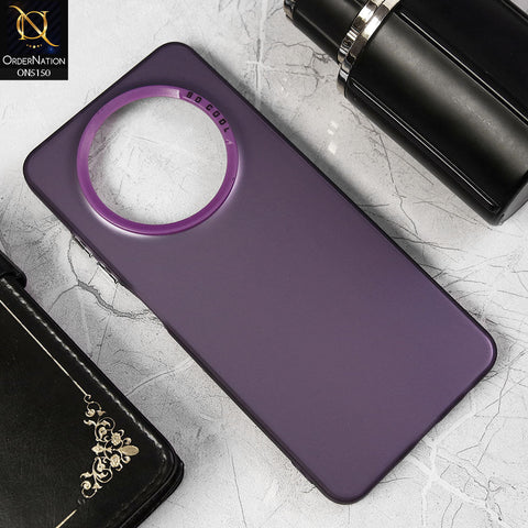 Realme 12 Plus Cover - Purple -  New Matte Color Gradient Shine Series Soft Borders Protective Case