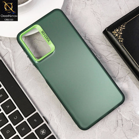 Samsung Galaxy A13 5G Cover - Green - New Matte Color Gradient Shine Series Soft Borders Protective Case