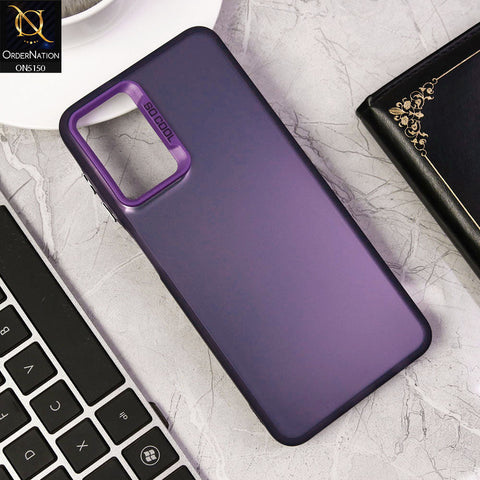 Samsung Galaxy A13 5G Cover - Purple - New Matte Color Gradient Shine Series Soft Borders Protective Case