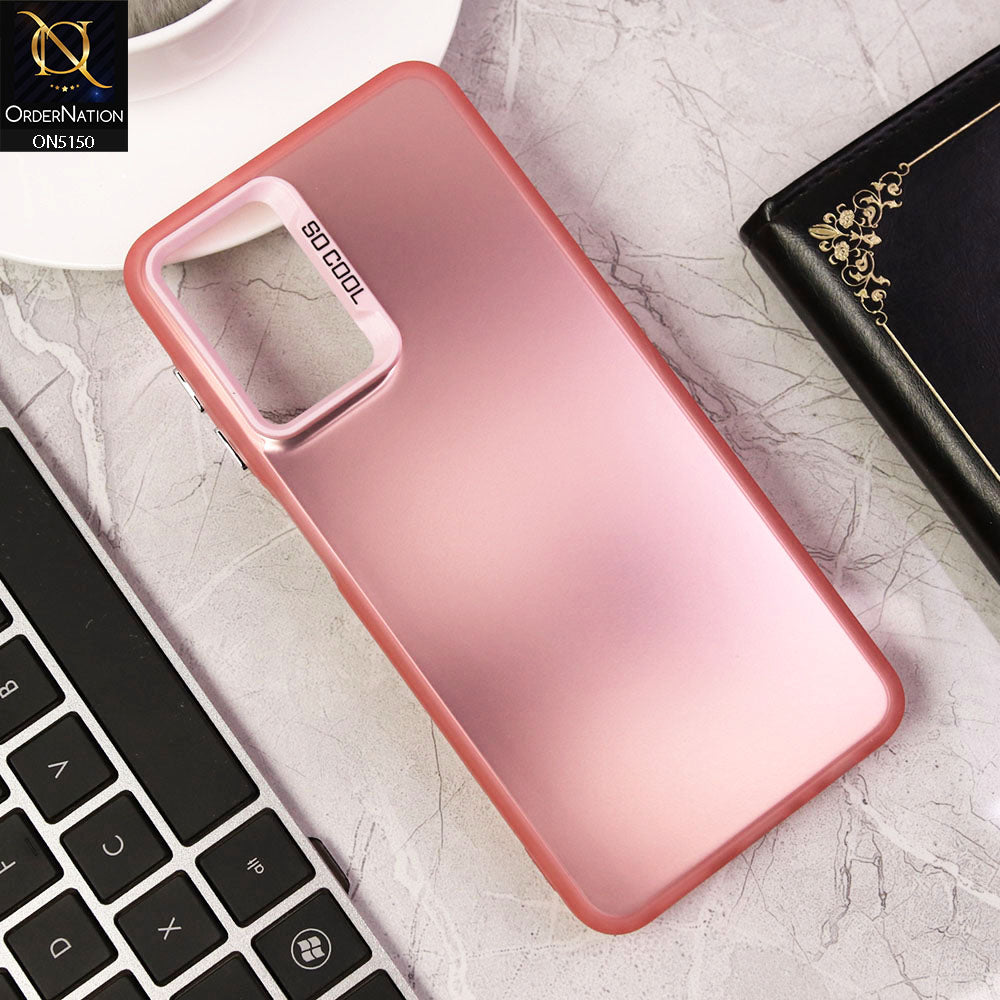 Samsung Galaxy A04s Cover - Rose Gold - New Matte Color Gradient Shine Series Soft Borders Protective Case