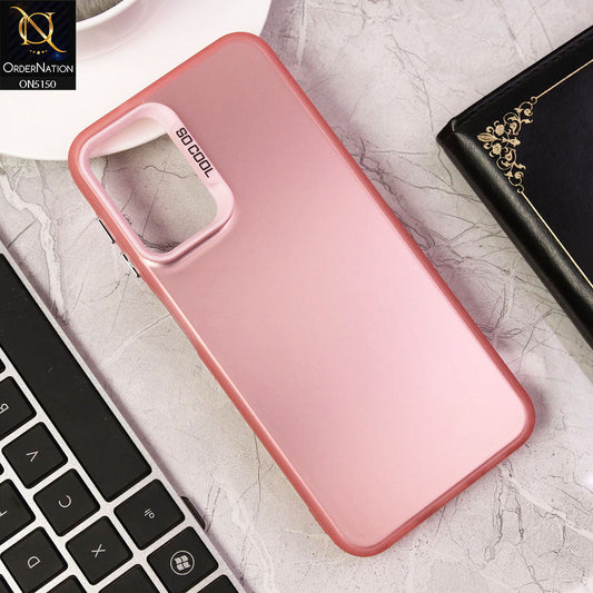 Samsung Galaxy A14 Cover - Rose Gold - New Matte Color Gradient Shine Series Soft Borders Protective Case