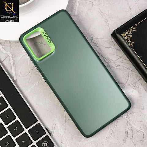 Samsung Galaxy A31 Cover - Green - New Matte Color Gradient Shine Series Soft Borders Protective Case